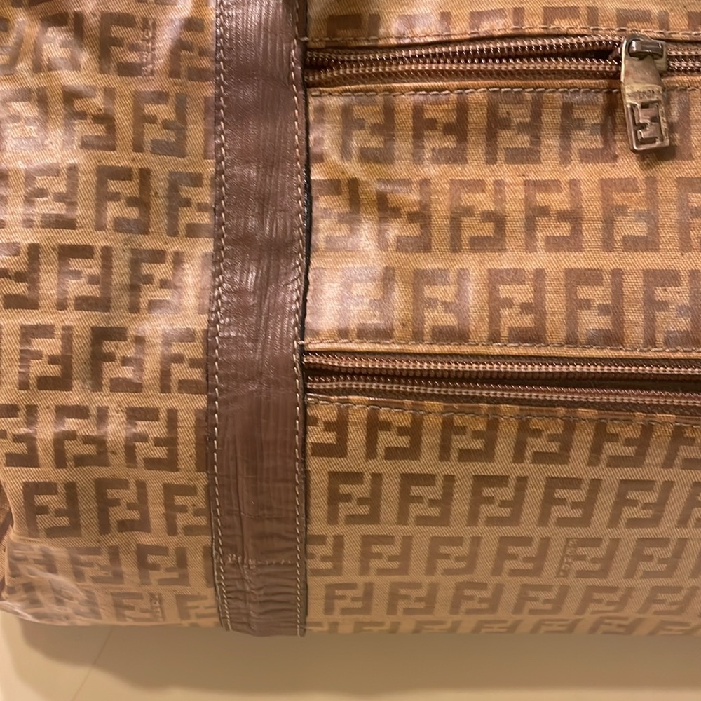 FENDI travel VINTAGE Zucca pattern weekender duffle bag O/S - Picture 6 of 15